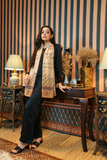 Black Co-Ord Silk Set With Husn e Zan Stoler