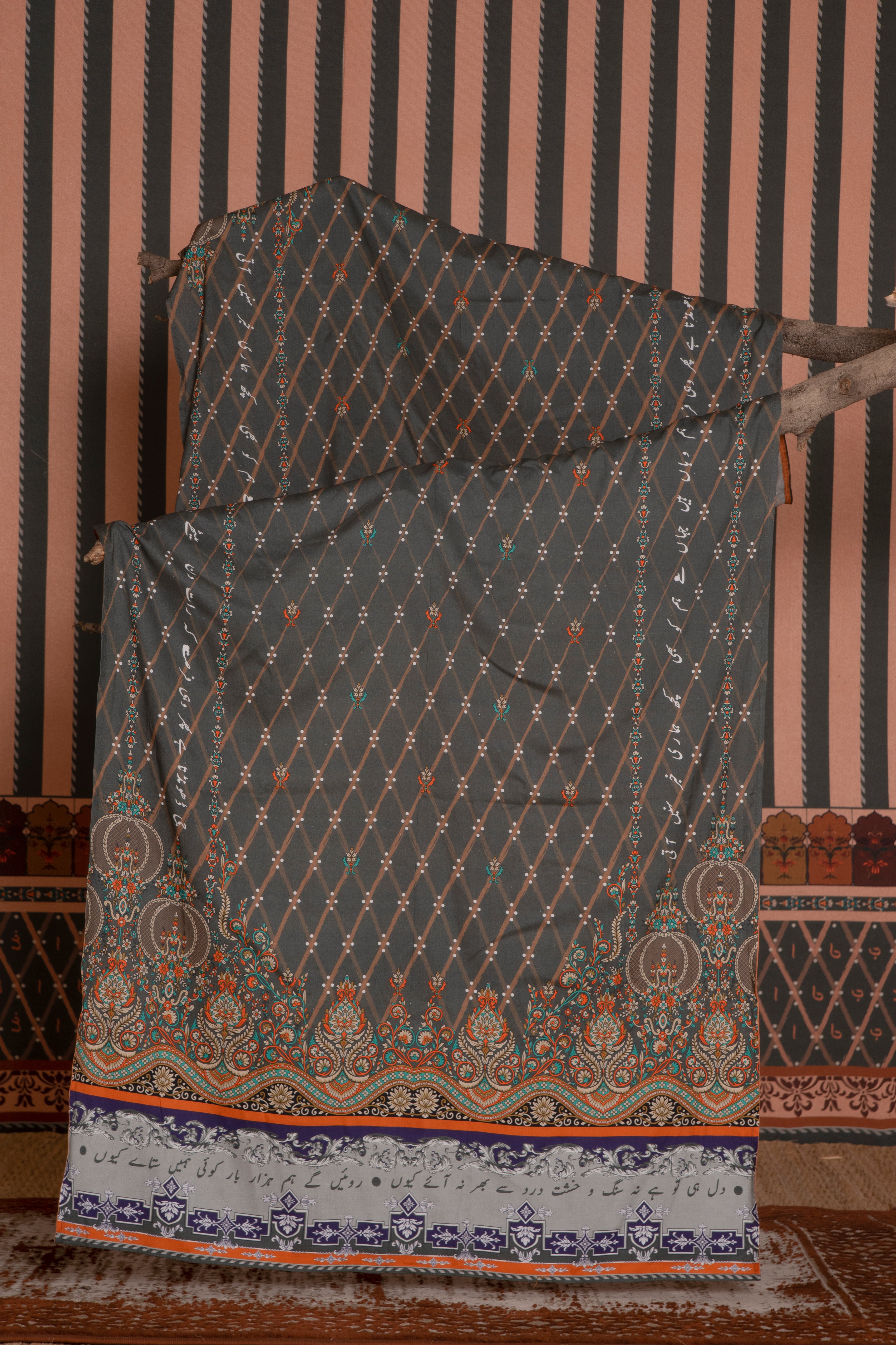 Golden Co-Ord with Tasweer-e-Janna Dupatta