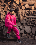 Fushia Pink Hoodie Track Suit Ghalibelifestyle Essentials