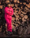 Fushia Pink Hoodie Track Suit Ghalibelifestyle Essentials