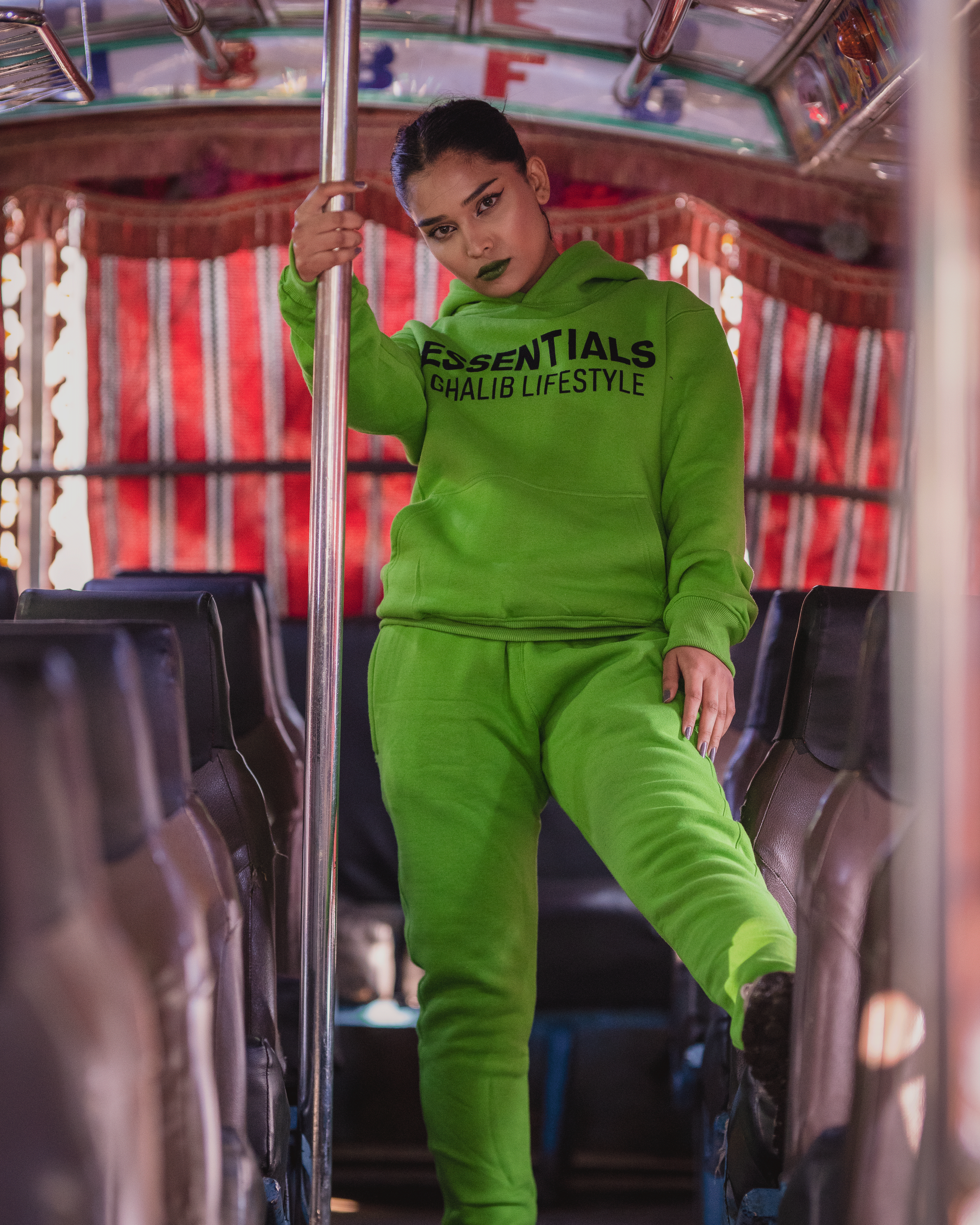 Parrot Green Hoodie Track Suit Ghaliblife Essentials