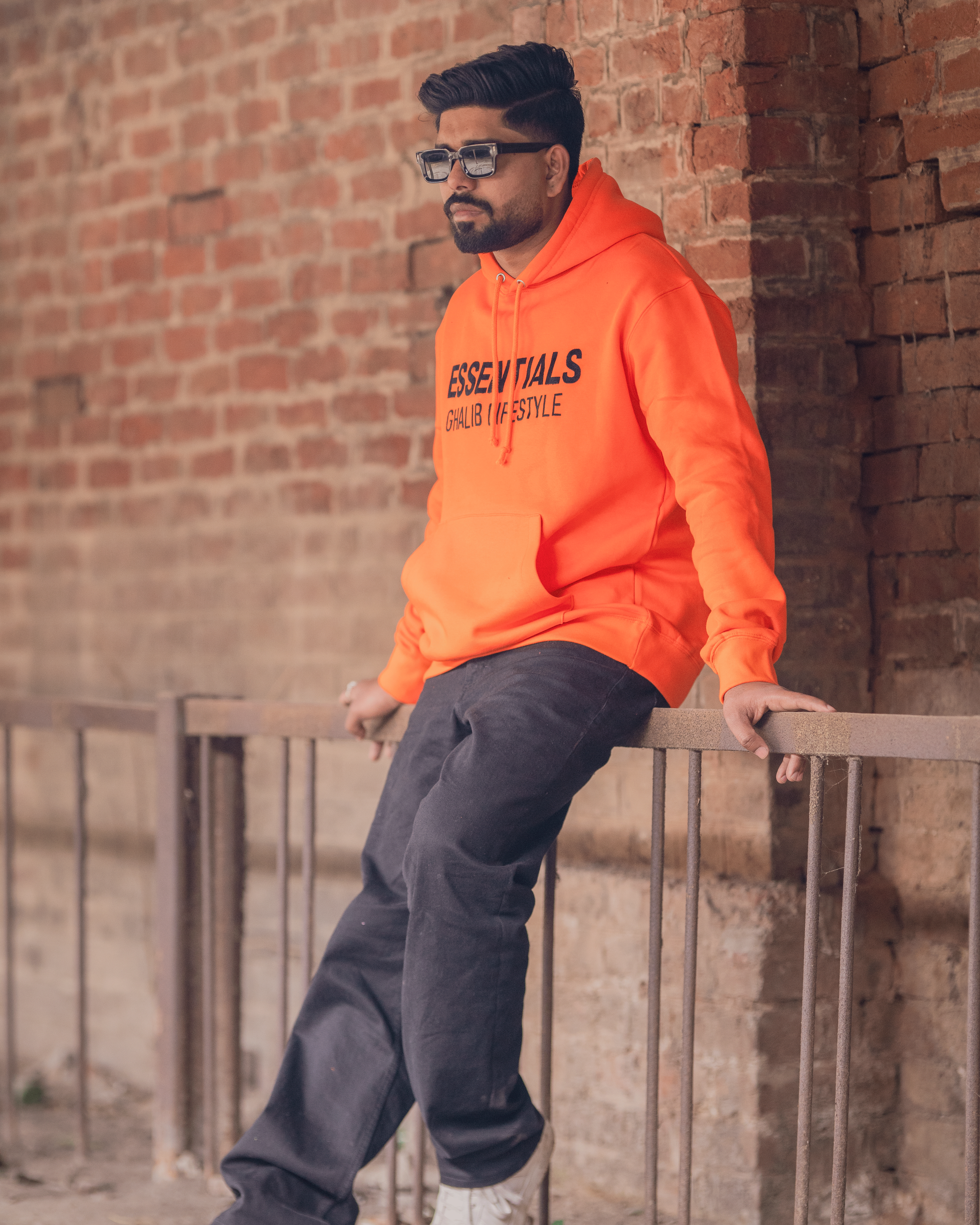 Orange Hoodie Ghaliblifestyle Essentials