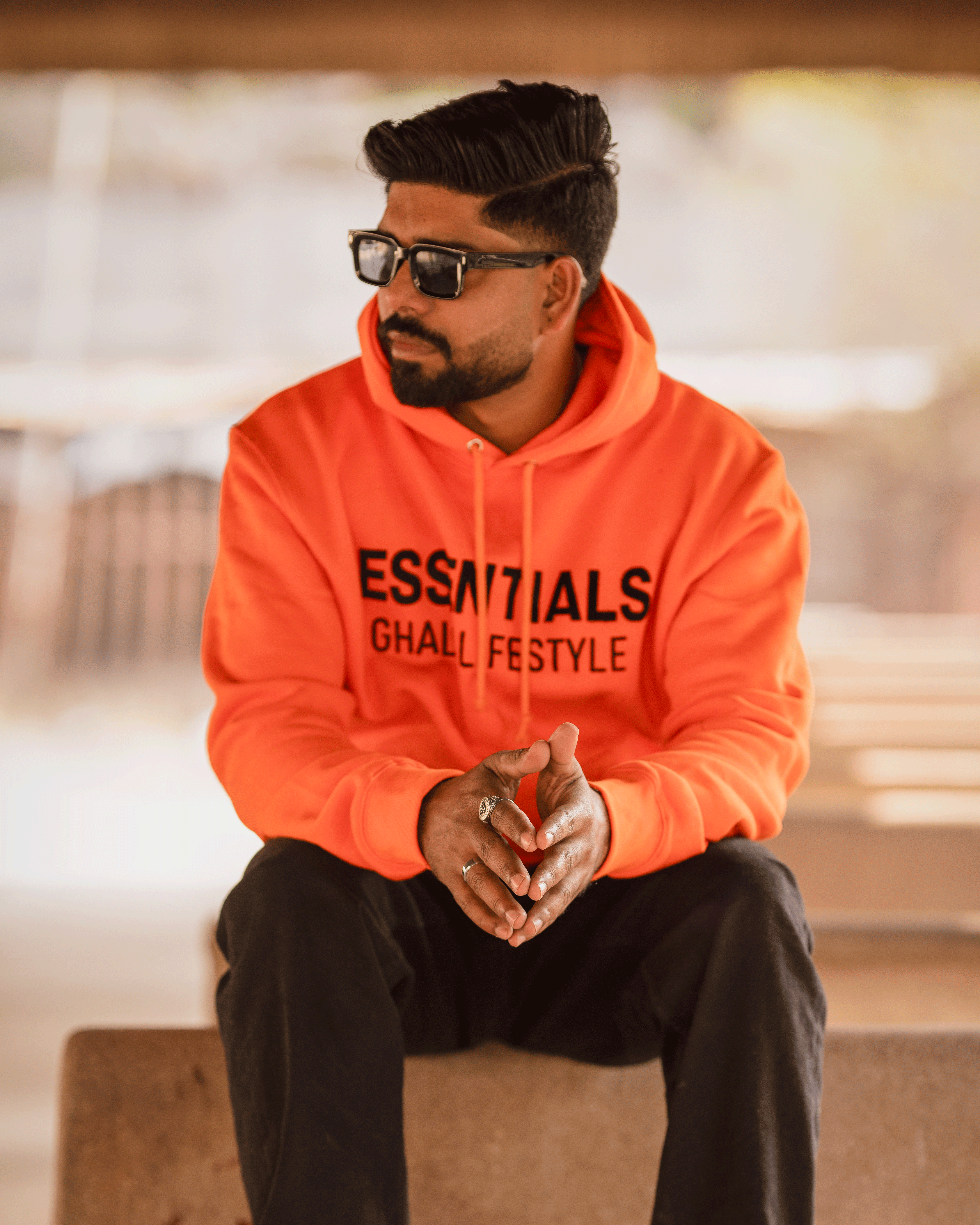 Orange Hoodie Ghaliblifestyle Essentials