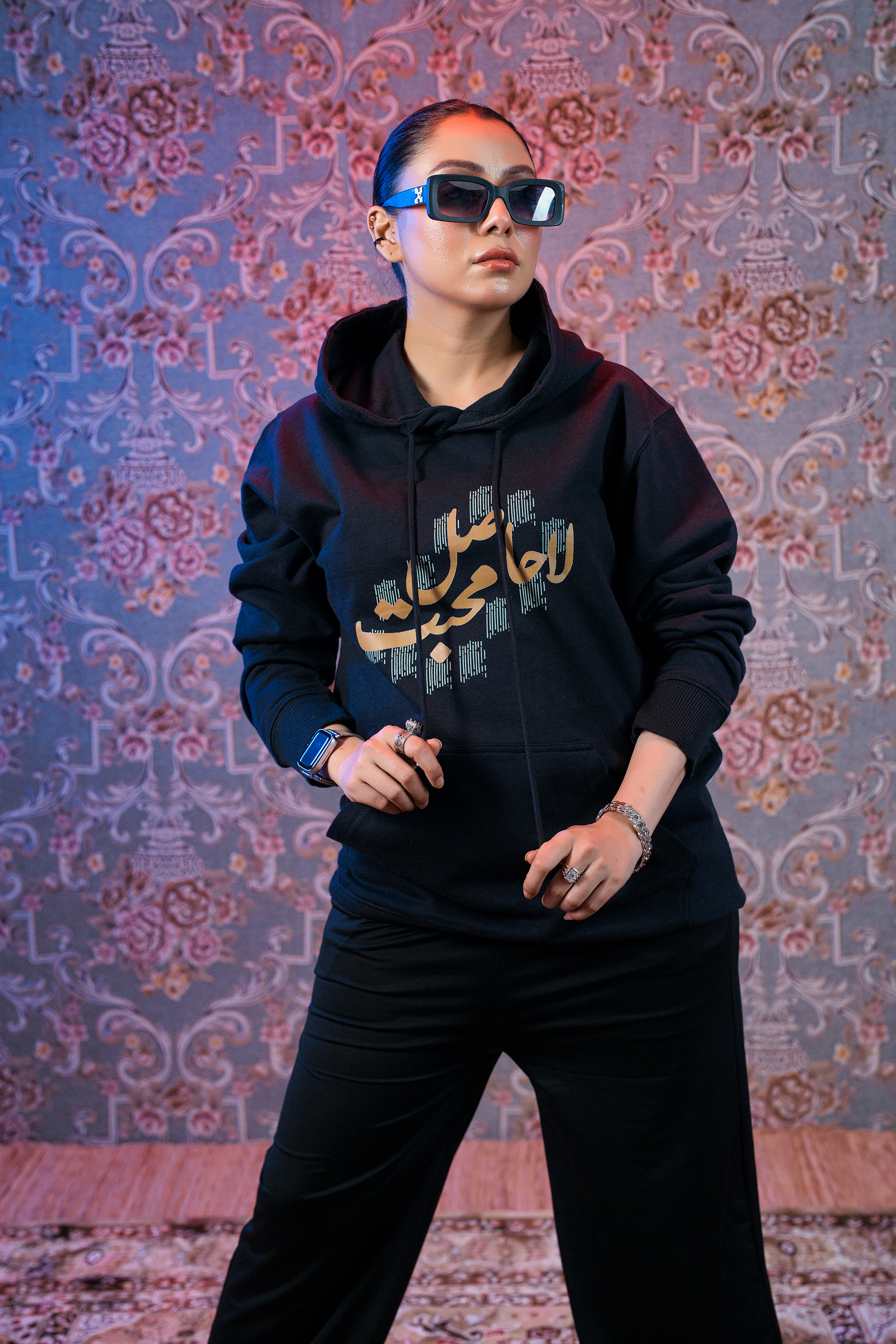 Lahasil Muhubat Black Hoodie and Sweatpants By Ghalib