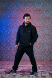 Embroidery Black Hoodie SHAYARISM Collection By Ghalib