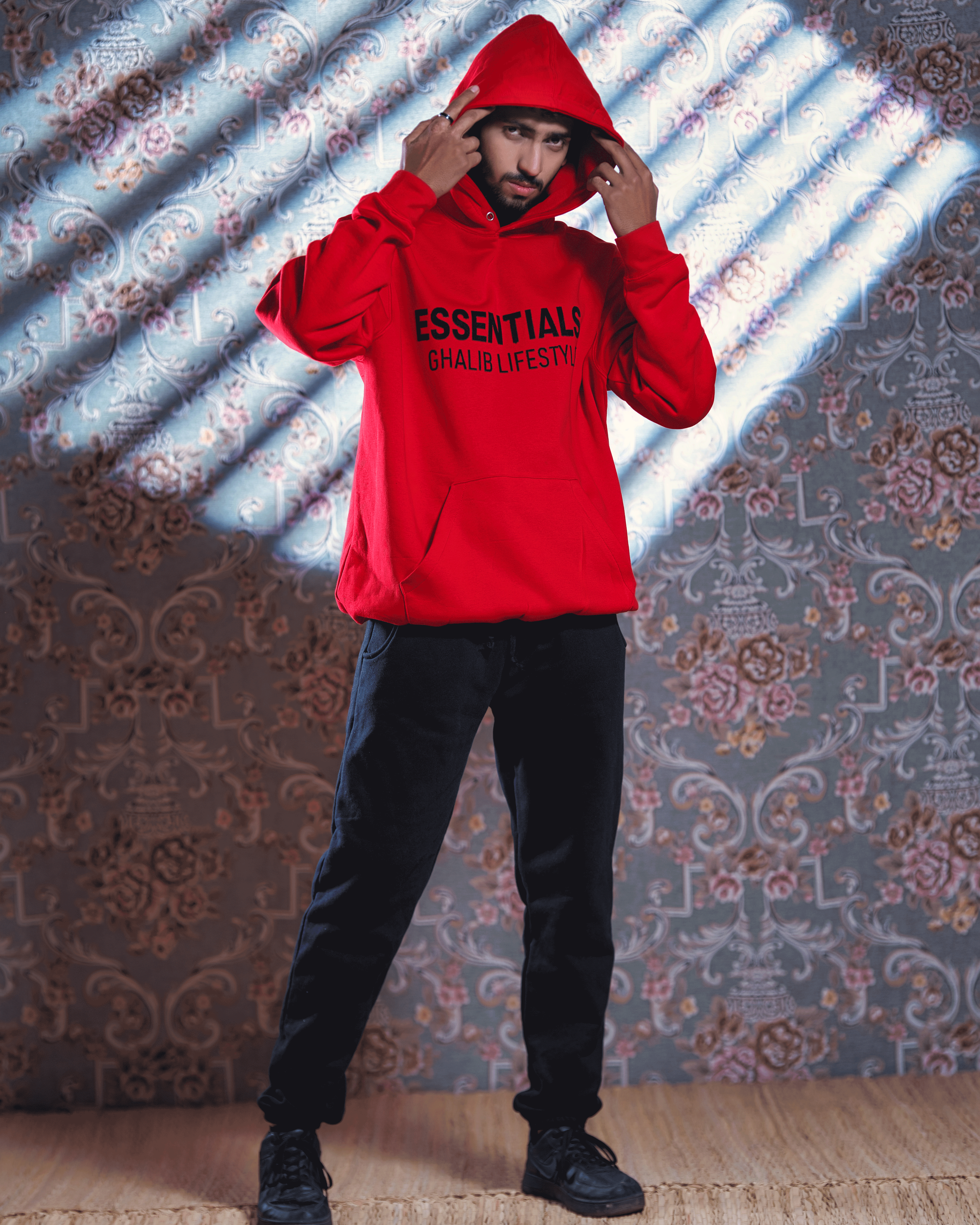 Red Hoodie Ghaliblifestyle Essentials
