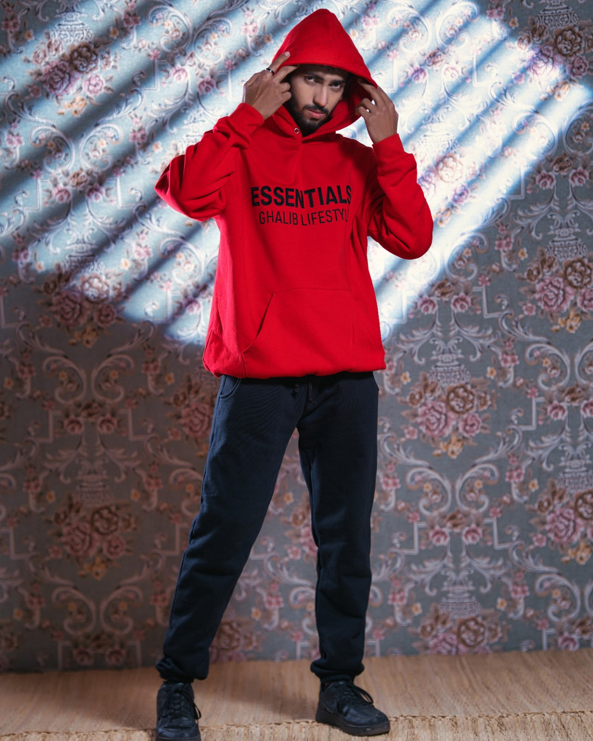 Red Hoodie Ghaliblifestyle Essentials