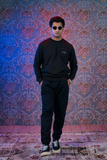 Black Embroidery Sweatshirt and Sweatpants  By Ghalib